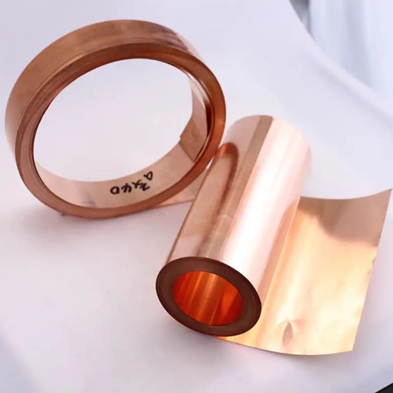 0.1-1mm T2 Custom Thick 0.1mm 0.15mm 0.2mm 0.25mm Pure Copper Strip Foil Coil C11000 Grade