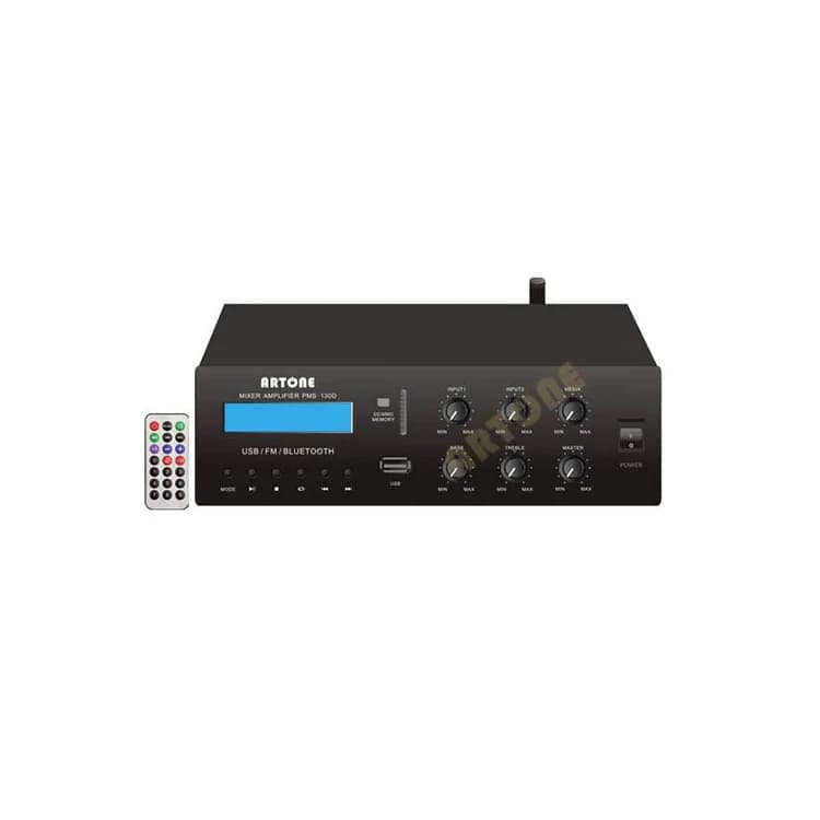 Small USB SD FM Tuner BT DC 24V PMS-130D Mixer Amplifier PA Amplifier