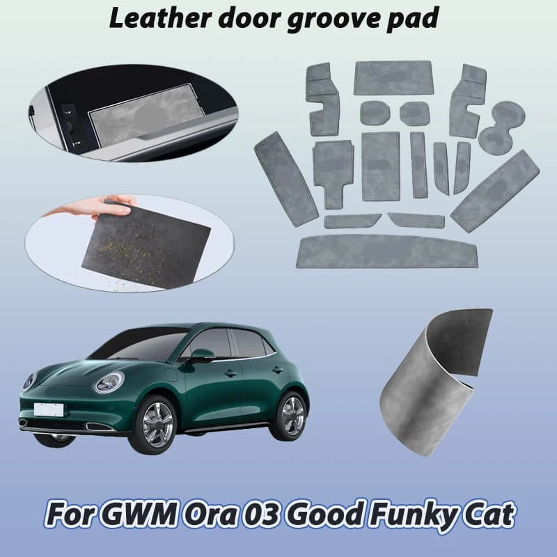 Door Groove Mat For GWM Ora 03 Good Funky Cat 2020 2021 2022 Car Dustproof Pad Door Slot Protective Pads Styling Car Accessories