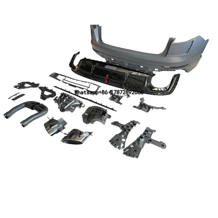 New Products  Manufacture Car Modify Parts Best Quality Rear Bumper with Diffuser for  Q8 Upgrade RSQ8 2025 2026