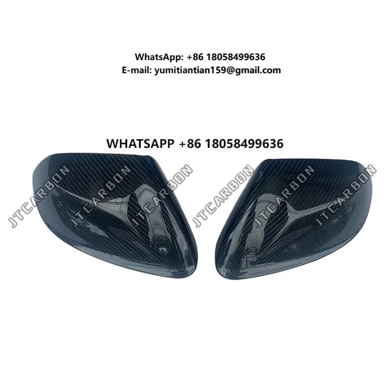 For Lamborghini Urus Mirror Cover Real Carbon Fiber Add on Car Exterior Door Side Rear View Reverse Case