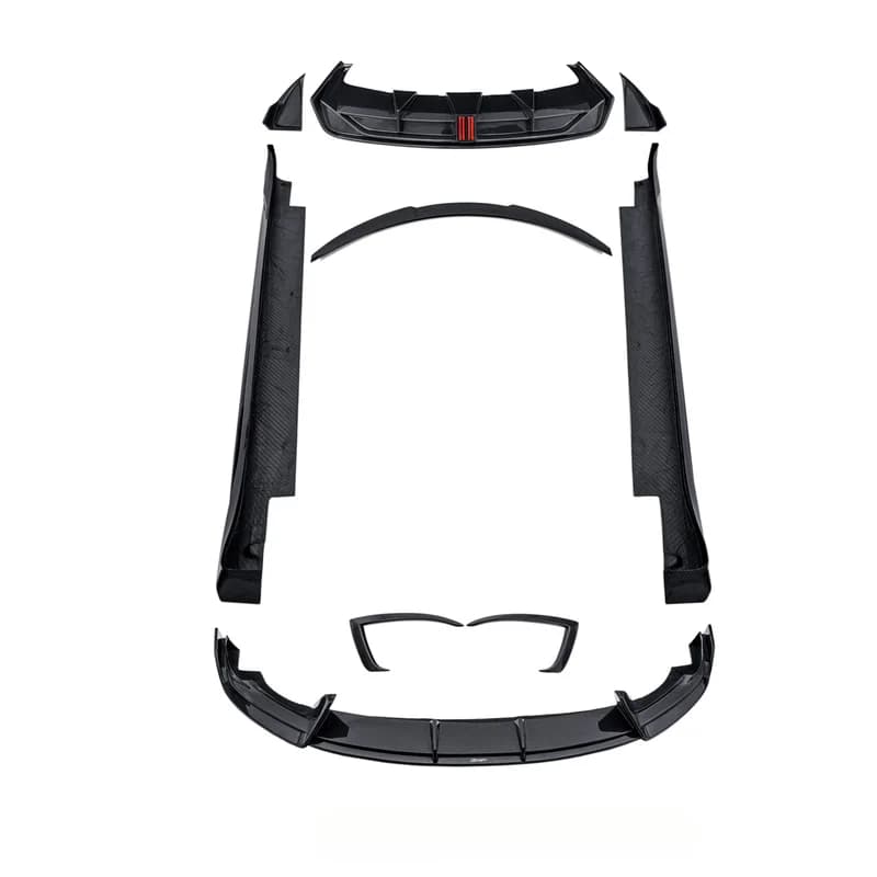 High Quality Dry Carbon Fiber Body Kit Fit For 2023+ Model S Plaid Front Lip Rear Diffuser Spoiler Hood Upgrade Parts