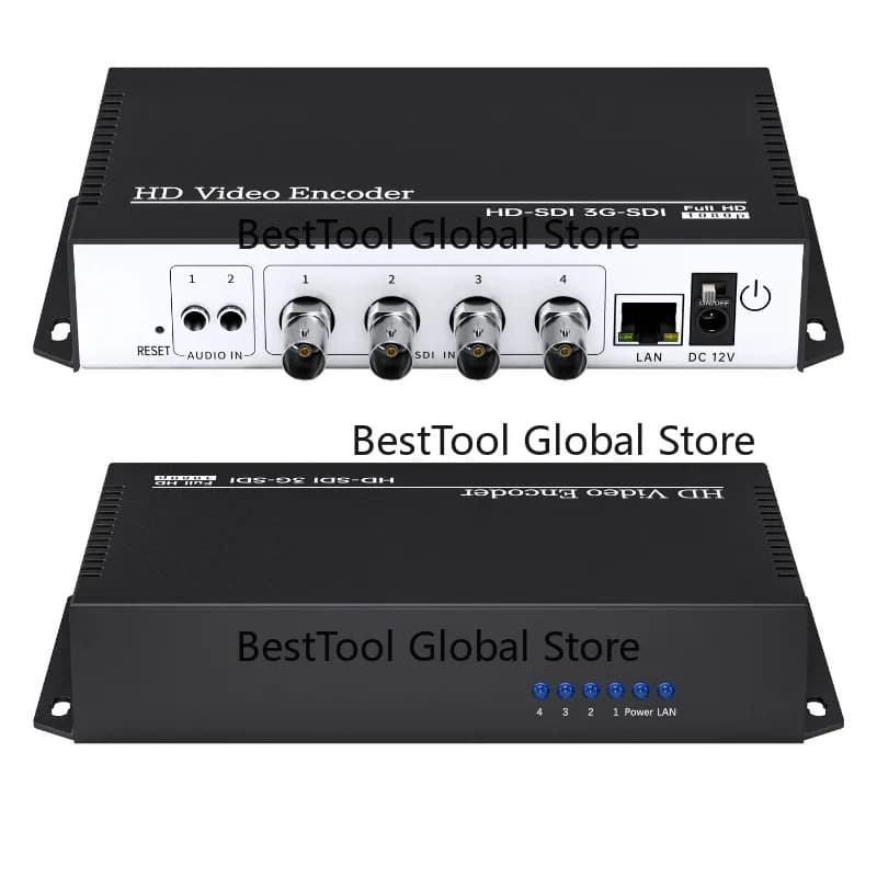 XMSJ-4 Channels H.265 H.264 Rtmp Srt Ip-tv Stream Video Encoder Hdcp Hd SDI To Ip Live Streaming Encoder