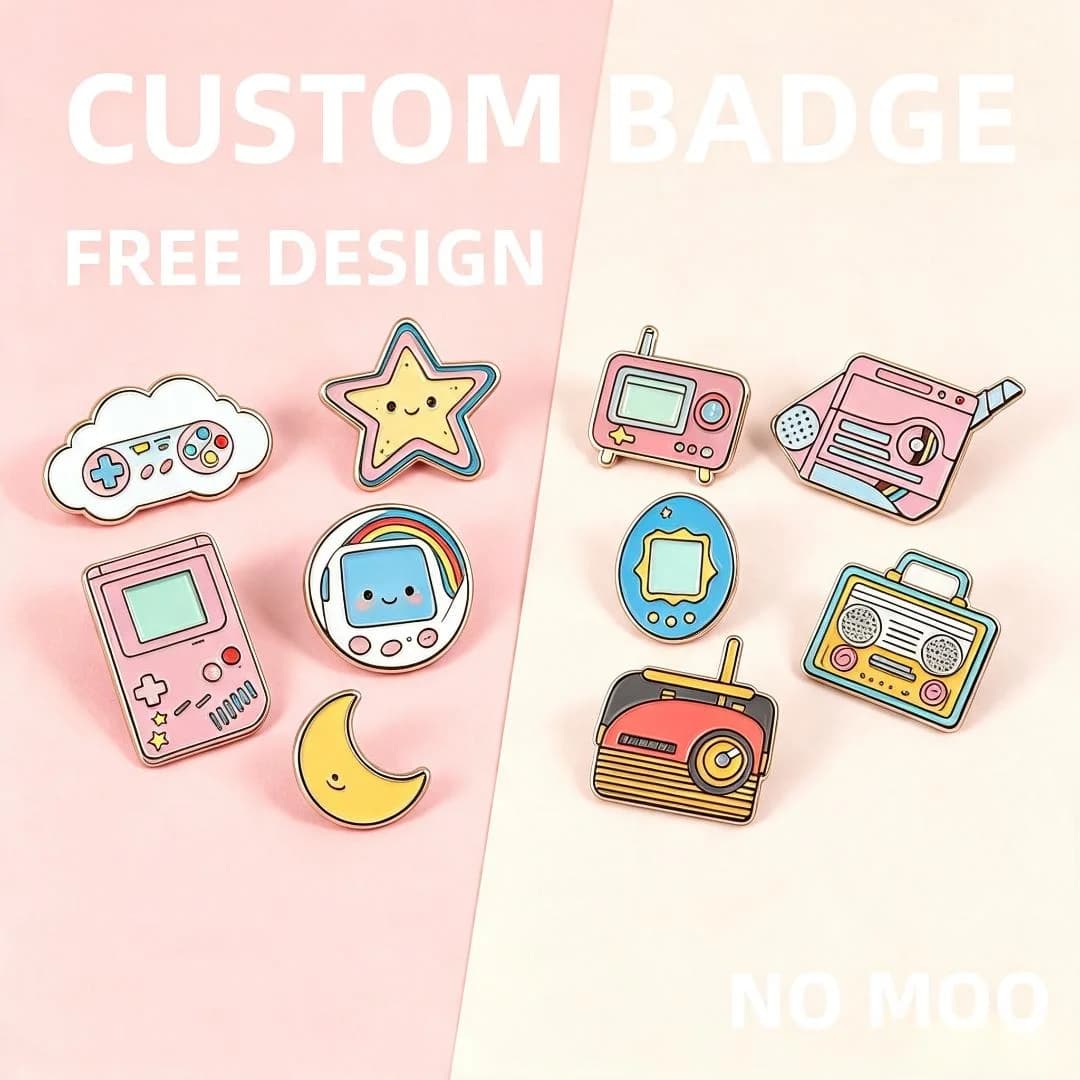 Custom Pins Cheap Custom Enamel Lapel Pins Retro Game Console Cartoon Metal Brooch Custom Video Game Controller Badge