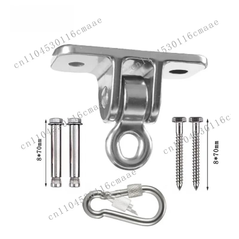 Stainless Steel Heavy Duty Swing Accessories Hammock Hammock Chair Hook Yoga Fixing Plate Hanging Fixing Seat Fixing Buckle