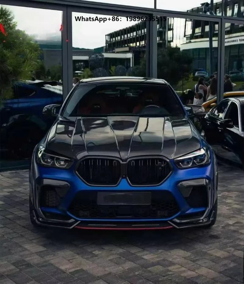 Hot Sales Dry Carbon Fiber LD Style Front Hood Bonnet Engine Cover Kit Car Accessories for  X5 G05 X6 G06 X5M F95 X6M F96