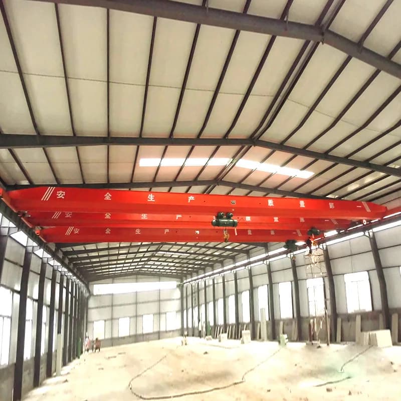 Single Girder Overhead Bridge Wireless Remote Control Workshop Crane 3-5 Tons PLC Core Gear Motor 3 Phase 380V 30m Lifting