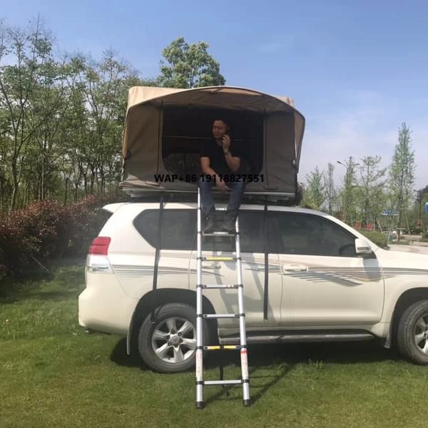Semi-automatic Open Camping Car Roof Tent