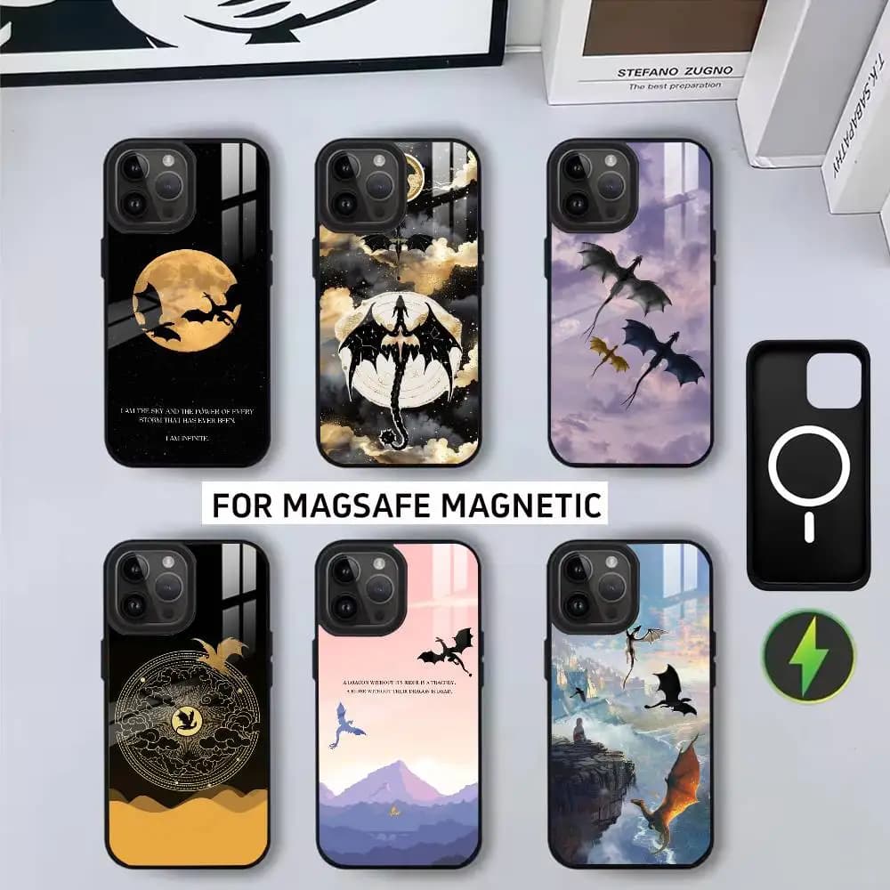 F-Fourth W-Wing D-Dragon-es Phone Case For iPhone17,16,15,14,13,12,11 Plus,Pro Magnetic with Magsafe Wireless Charging