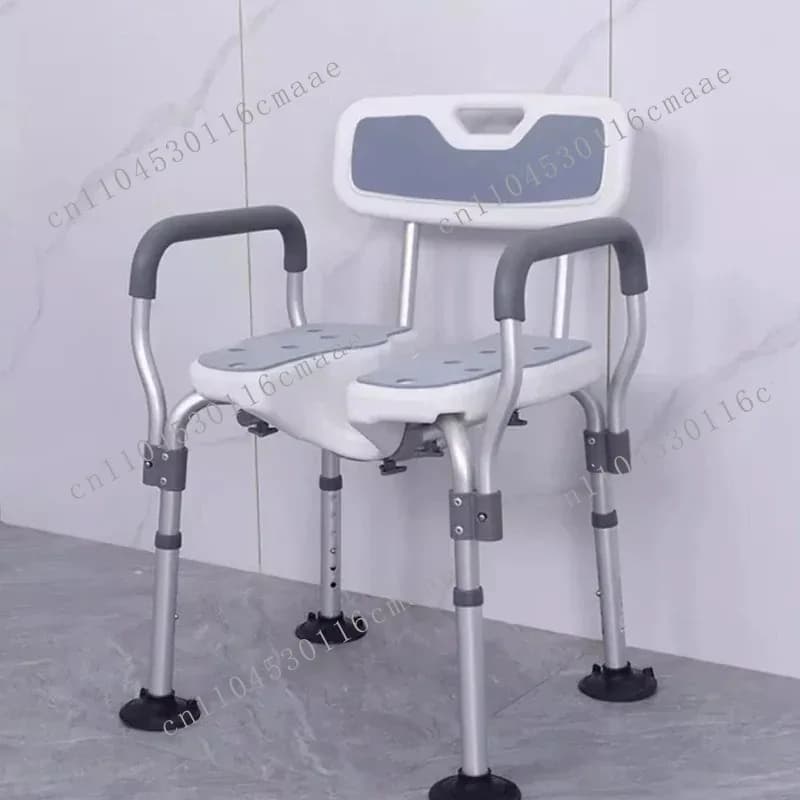 Bathroom chair, bathroom safety shower chair, elderly bath seat, folding stool, non-slip portable medical equipment