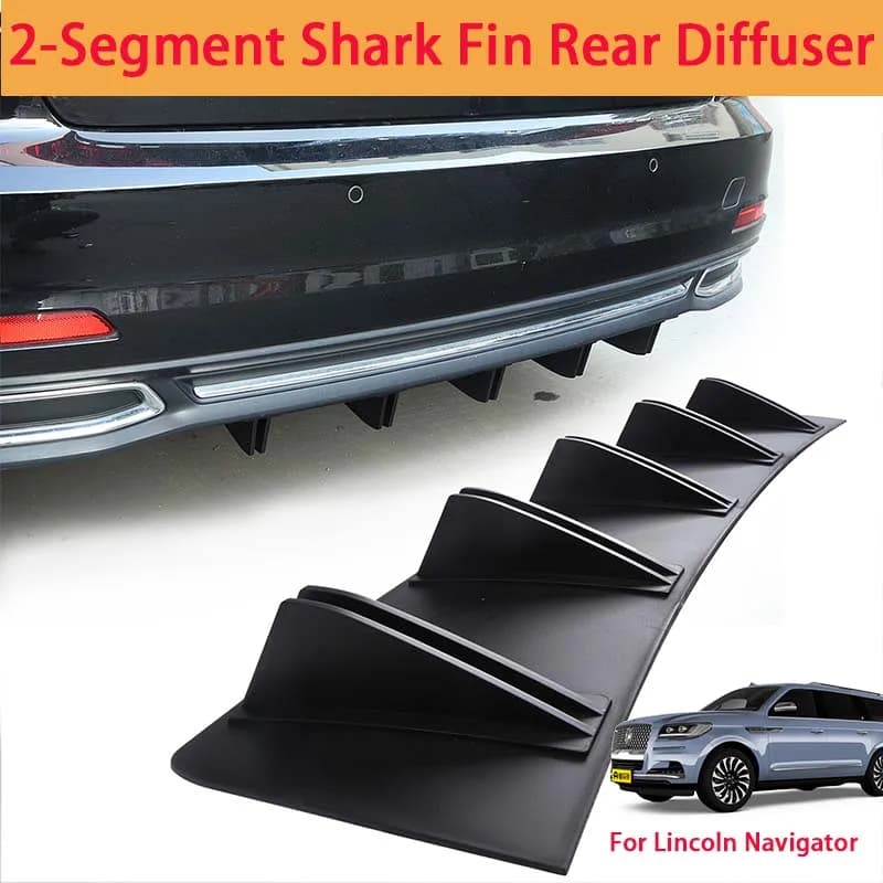 For Lincoln Navigator Shark Fin Rear Diffuser Split Chassis Spoiler Auto Aerodynamic Parts Aerodynamic Modification