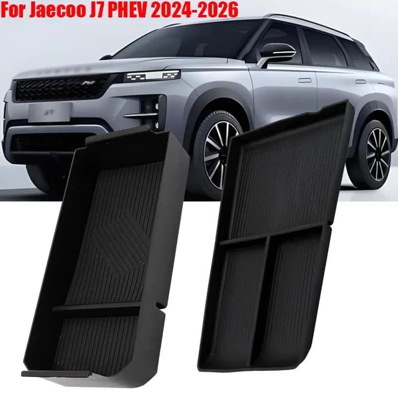 For Jaecoo J7 PHEV 2024 2025 2026 Car Central Control Armrest Storage Box Organizer Tray Stowing Tidying Interior Accessories