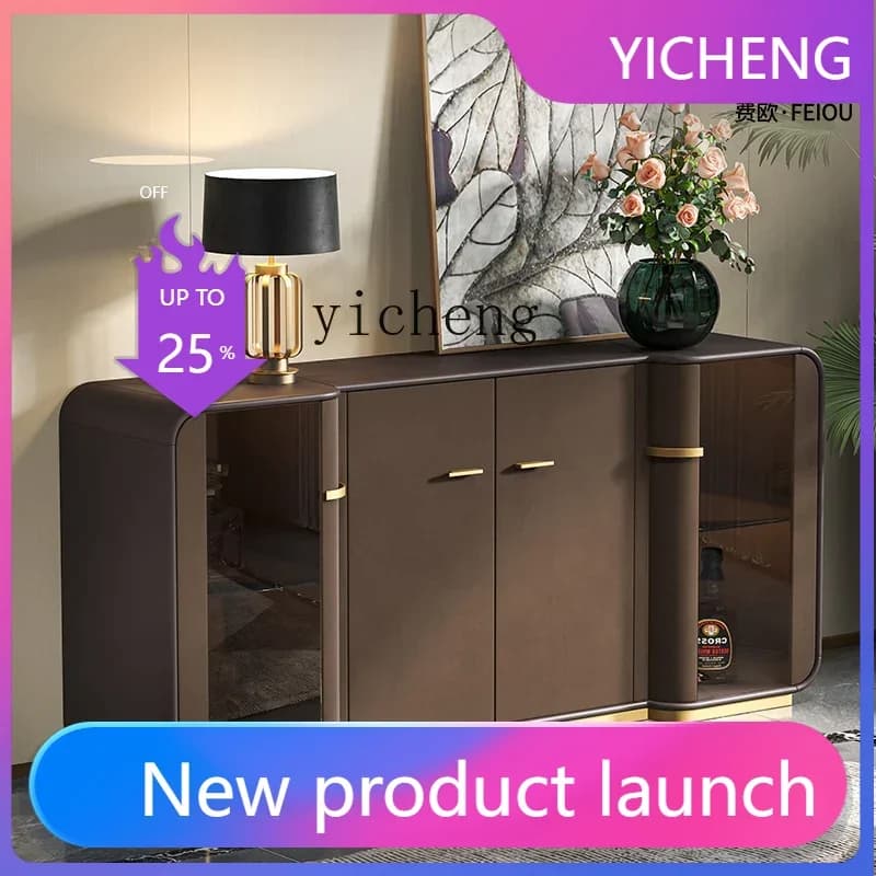 LYY   light luxury dining side cabinet Italian restaurant locker household marble high-end entrance cabinet