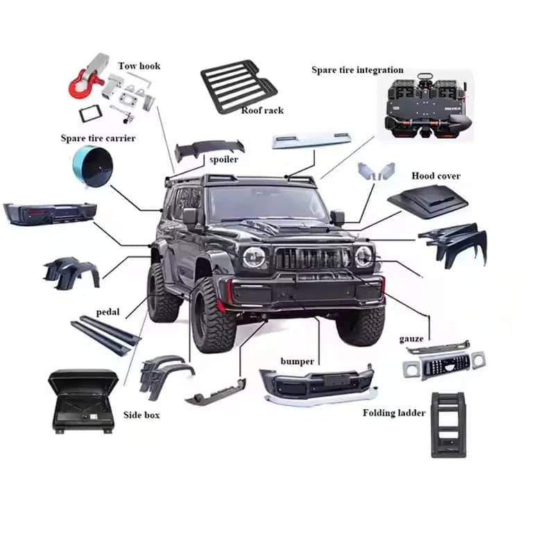 Hot Selling Galaxy Battleship Style Off-Road Facelift Front Bumper Full Body Performance Mod Accessories