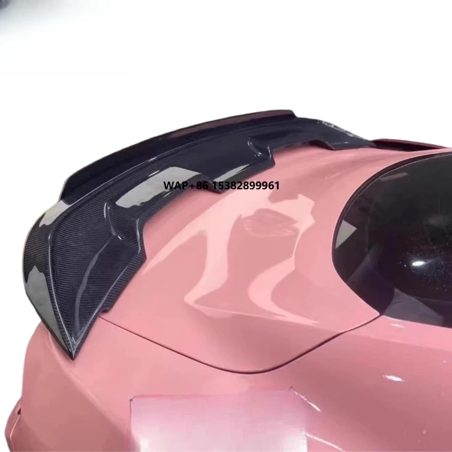 New Carbon Fiber GT500 Tail Wing for Mustang 2015-2016 Double Rear Trunk Spoiler Sporty Design Protection & Decoration