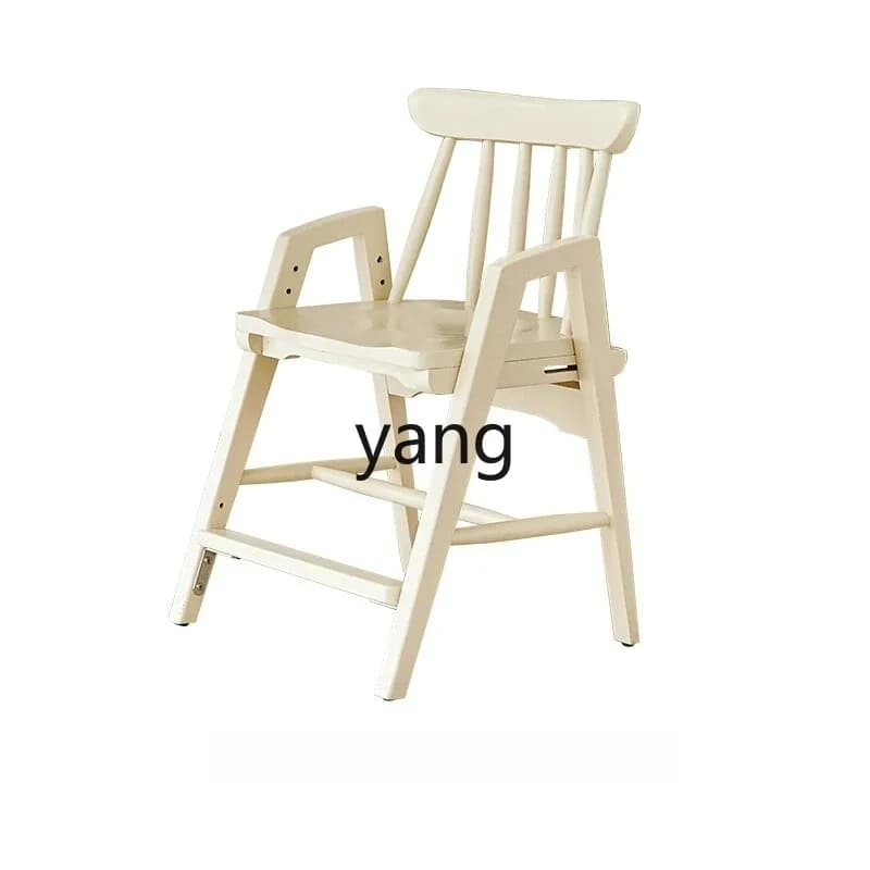 LTT Solid Wood Living Room Study Room Lifting Study Desk Chair Adjustable Student Backrest Chair