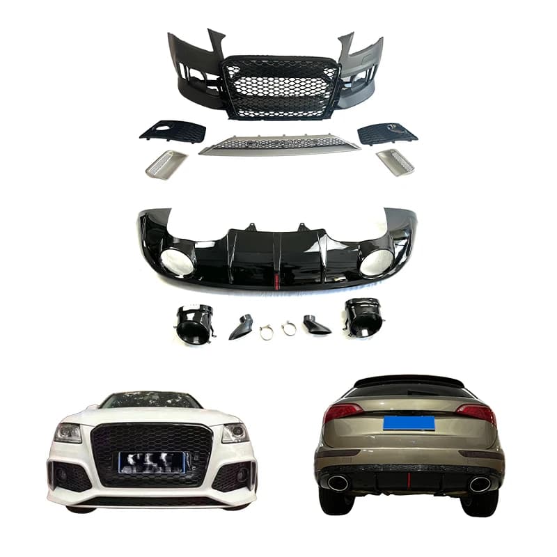 2013-2017 Car Modification Sport Style Kit New Front and Rear Bumper Body Kit with Grille Car Upgrade for Q5/Q5L