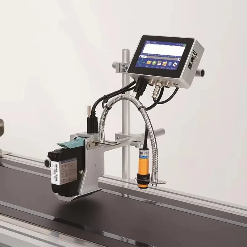 Carton Box Plastic Bag Jar Pet Bottle Lot Batch Number Automatic Online Inkjet Code Printer Expiry Date Printing Machine