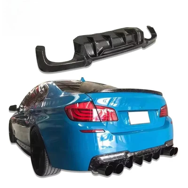 Carbon Fiber Rear Lip Diffuser for BMW 5 Series F10 F18 2011-2017 M5 Style Rear Bumper Lip