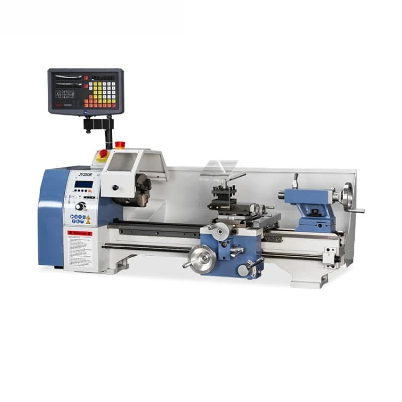 250E New Electronic Wheel Lathe Multifunctional Miniature Home Benchtop Metal Processing Lathe