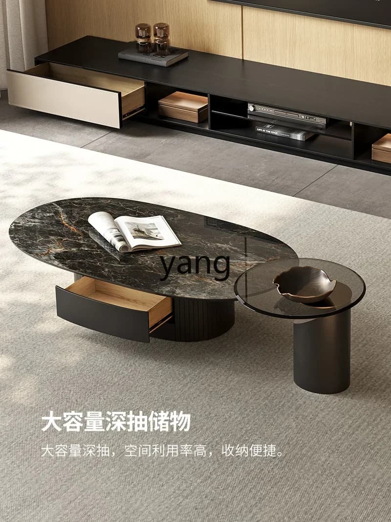 LHItalian light luxury coffee table living room home simple modern tea table combination coffee table high sense