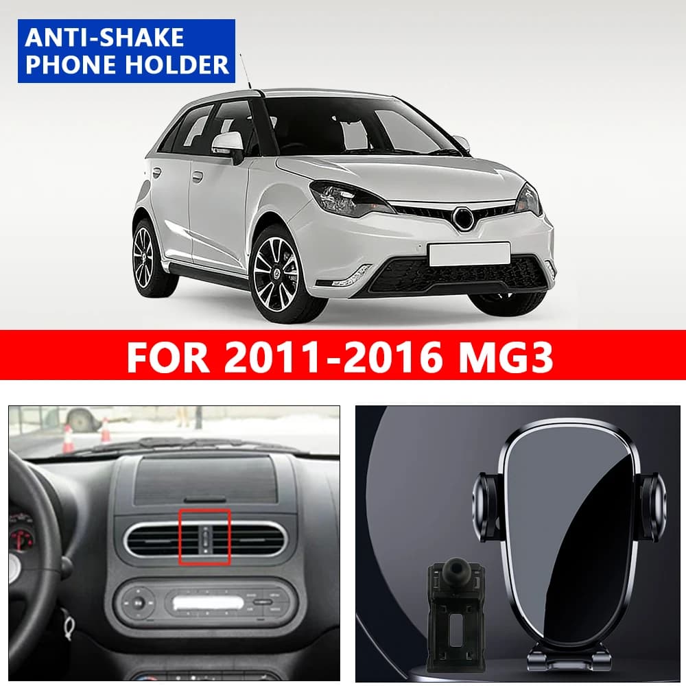 FOR 2011-2016 MG3 Car Phone Holder Car Styling Bracket GPS Gravity type Stand Rotatable Suppo Vehicle Specific