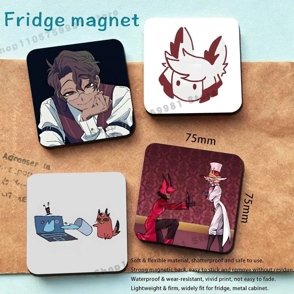 A-Alastor Cartoon New PVC Fridge Magnet for Cartoon Refrigerator Decor For Child Magnetic Toy