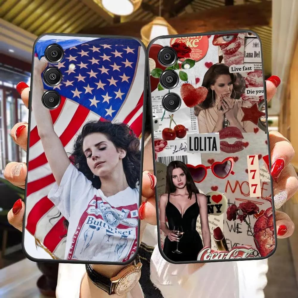 Phone Case For Samsung A07 A06 A05S A04 A03S A10 A12 A13 A21S A24 A30 A50 A60 NOTE 10 20 M16 M33 M53 Cover Singer L-Lana Del Rey