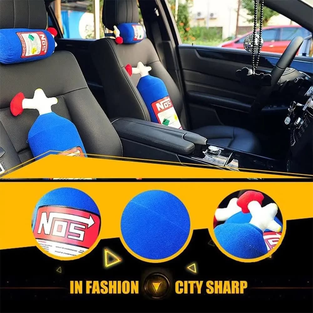 Accessories Lumbar Support  Auto Neck Rest Oxide Bottle Car Seat Supports Car Neck Pillow Cat Headrest Waist Cushion