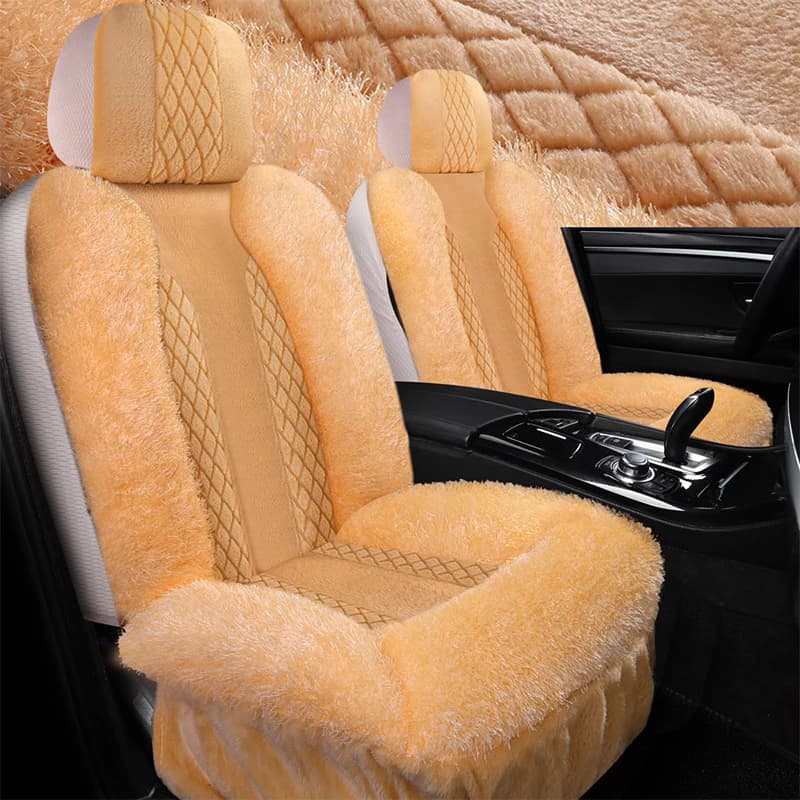 2026 New full surrounding car seat cover autumn and winter short plush all-inclusive cotton pedestal mat four seasons universal
