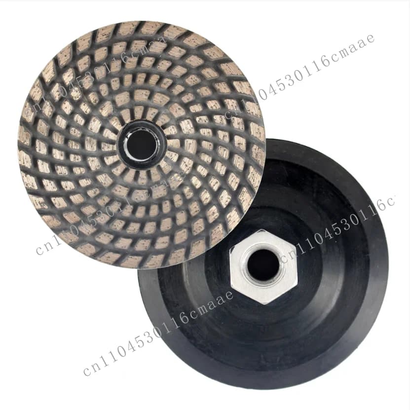 4 Rubber Base Diamond Granite Stone Grinding Cup Roulette