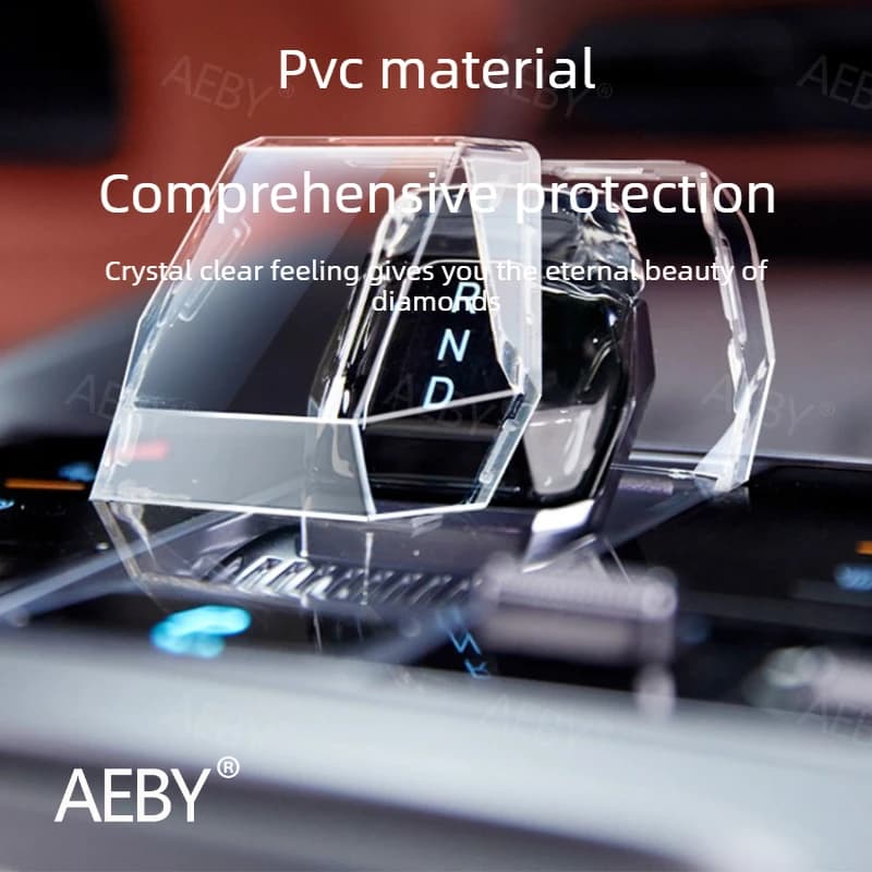 For BYD Sealion 7 2024 Shift Knob Cover,Fully wrapped transparent cover,Transparent protective film,car decoration protection