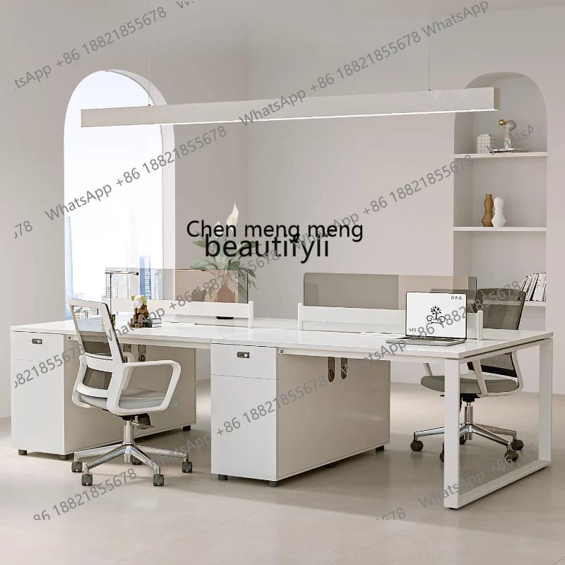 Staff Staff Computer Desk Card Space Office Desk Simple Modern Workstation Desk
