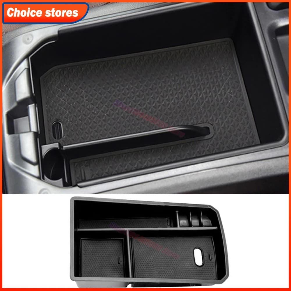 Center Console Organizer for BMW X3 F25 G01 G45 X4 F26 G02 Car Armrest Storage Box with Non-Slip Mat ABS Interior Accessory