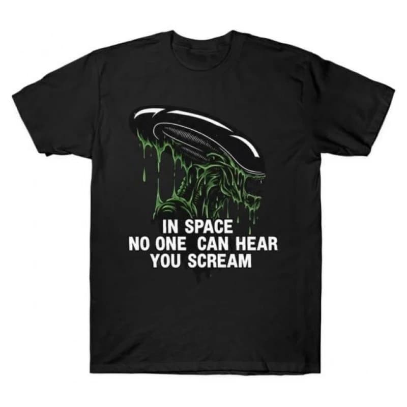 In Space No One Can Hear You Scream 0412 Retro Sci-Fi Alien Gift T-Shirt Weyland LV-426 Xenomorph Graphic clothes All size tops