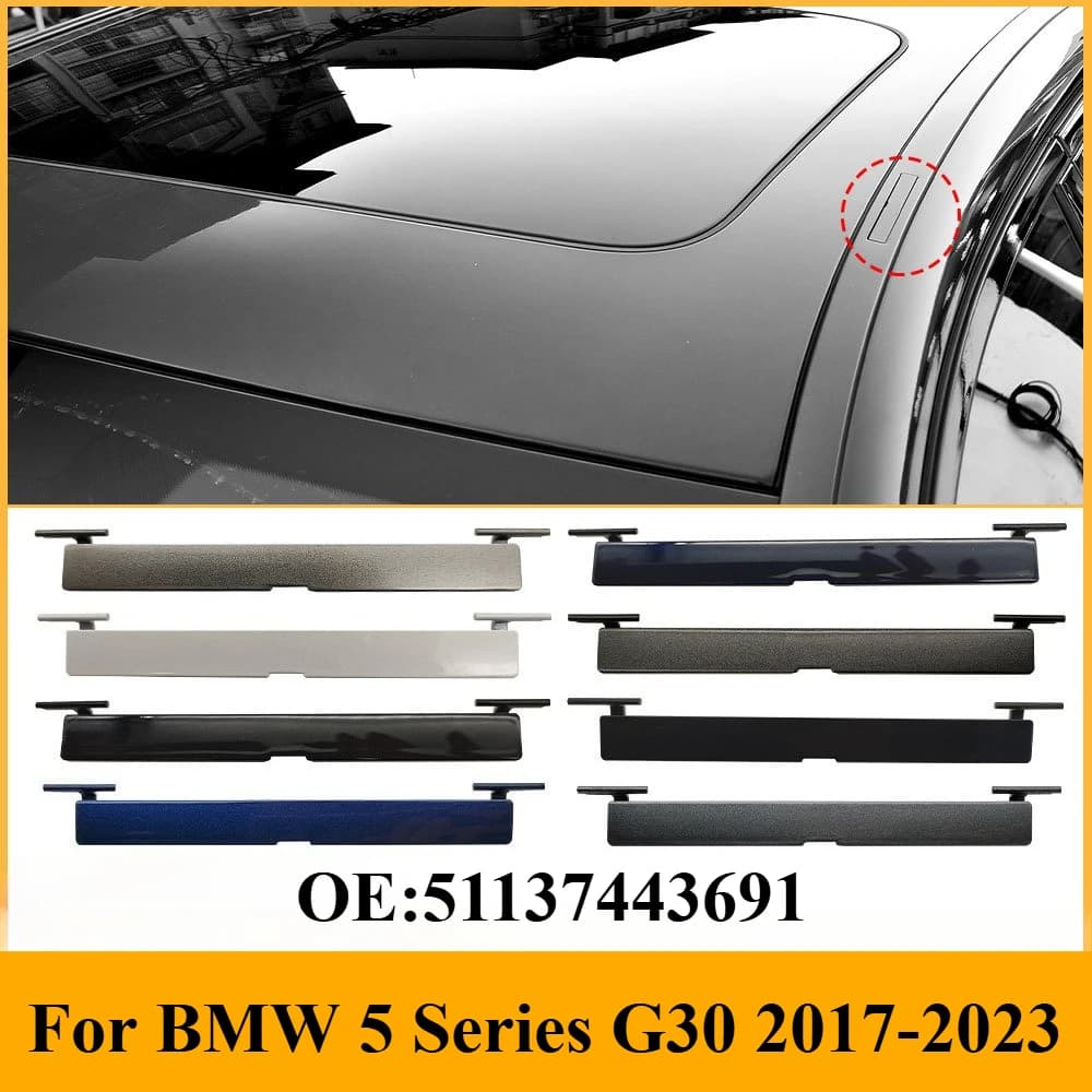 For BMW 5 Series G30 2017-2023 Roof Rack Cover Trim 51137443691 Car Roof Flow Strip Cap Replacement Exterior Upgrade Accessories
