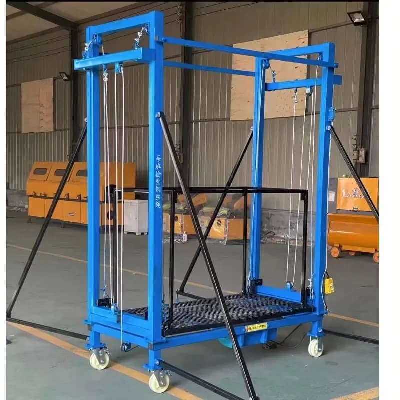 【Hot】Electric scaffolding Load bearing 500 800 1000KG Cheap steel Metal frame Remote control Mobile Lifting platform Hydraulic