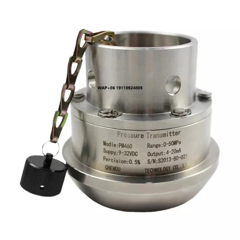 High Accuracy 4-20mA Oil Field Drilling Cementing Fracturing Vehicle Hammer Union Pressure Transducer Transmitter Sensor