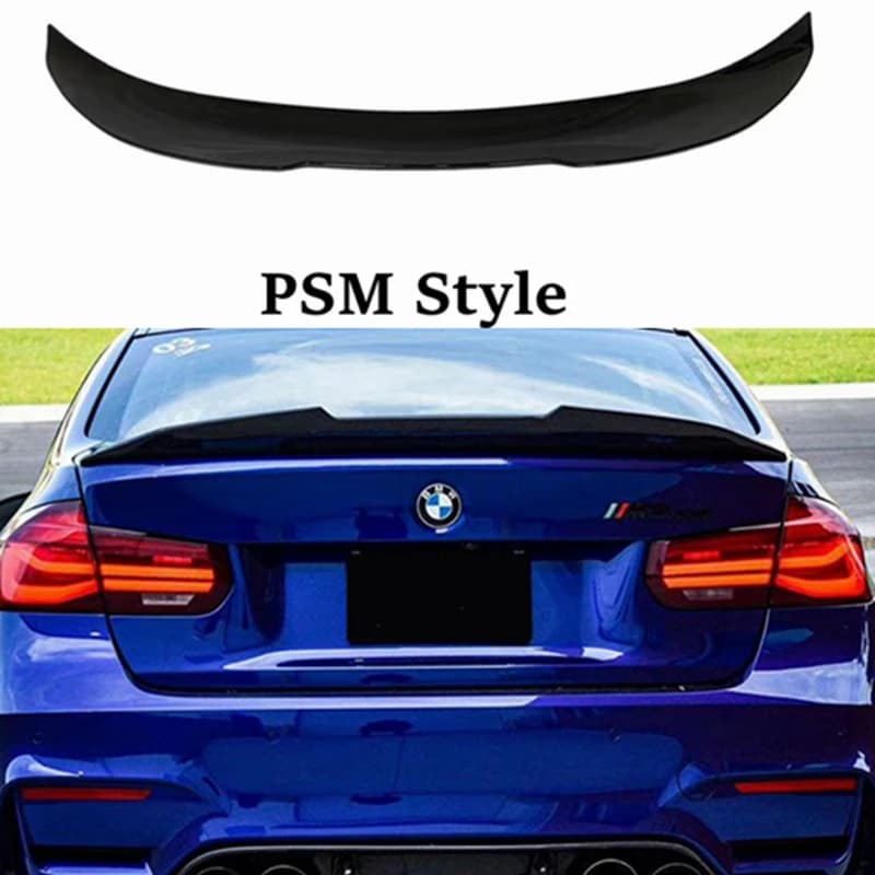 FOR BMW 3 Series F30 F35&M3 F80 Sedan M4/MP/PSM Style ABS glossy black Rear Spoiler Trunk wing 2011-2019