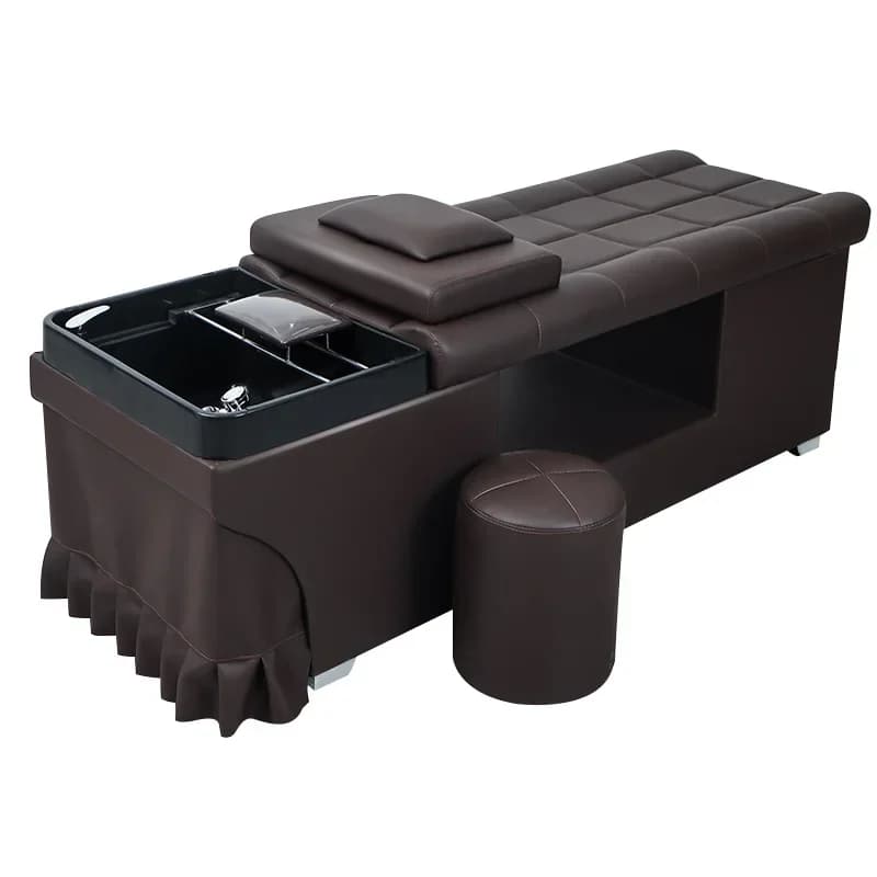 Intelligent massage head therapy fumigation hair washing machine, high-end hair salon dedicated shampoo bed, Hot sales Hot sales