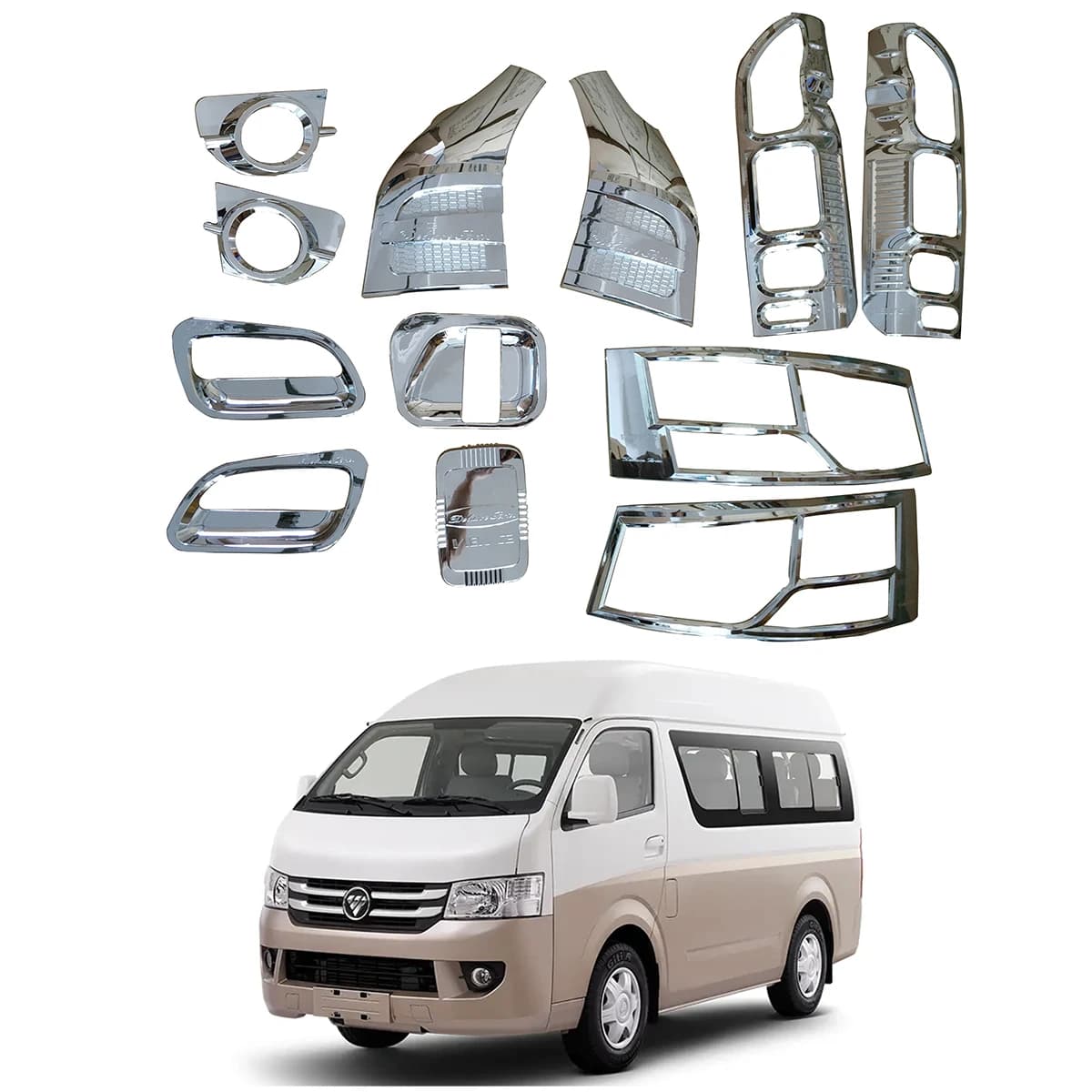 For Foton View CS2 C2 G7 2015 - 2022 Car Modification Exterior Decoration Accessories Trim ABS Chrome Cover Kit