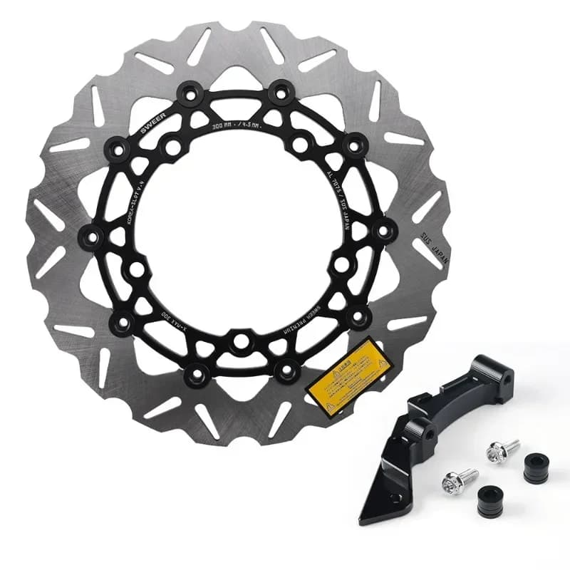 XMAX300 modified abalone caliper 300mm front wheel floating wave brake disc to four calipers connection code set