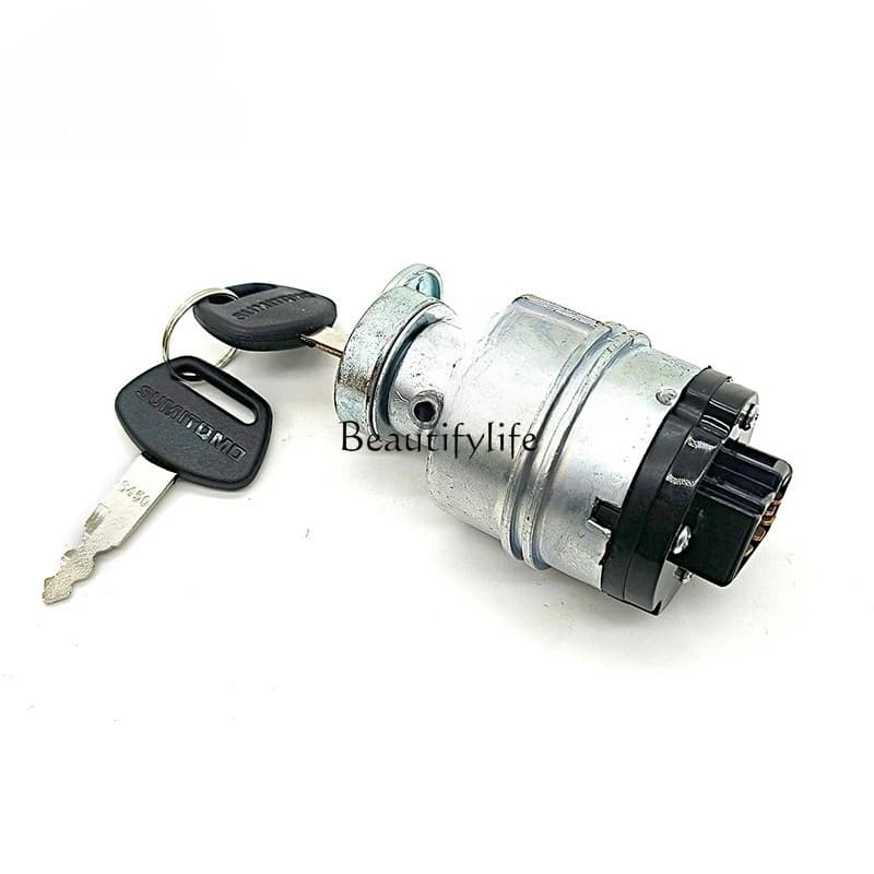 Excavator electric door lock 60 80 120 130 200 210 240 350A5A6 start ignition switch