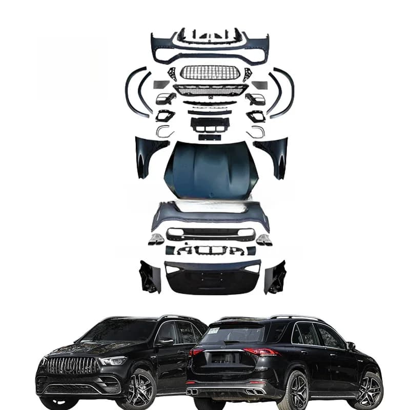 High Quality GLE63 Style Facelift Body Kit Fit For W166 ML Class ML250 ML350 ML400 ML550 Upgrade To W167 Bumper Headlights