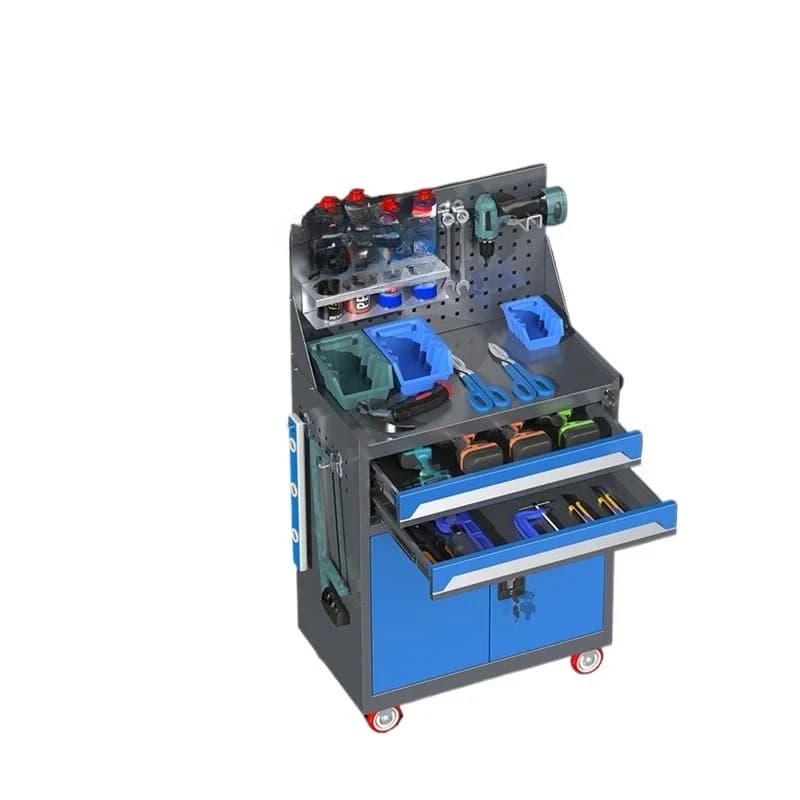 Tool cabinet mobile multi-function workshop maintenance tool box trolley console trolley auto repair