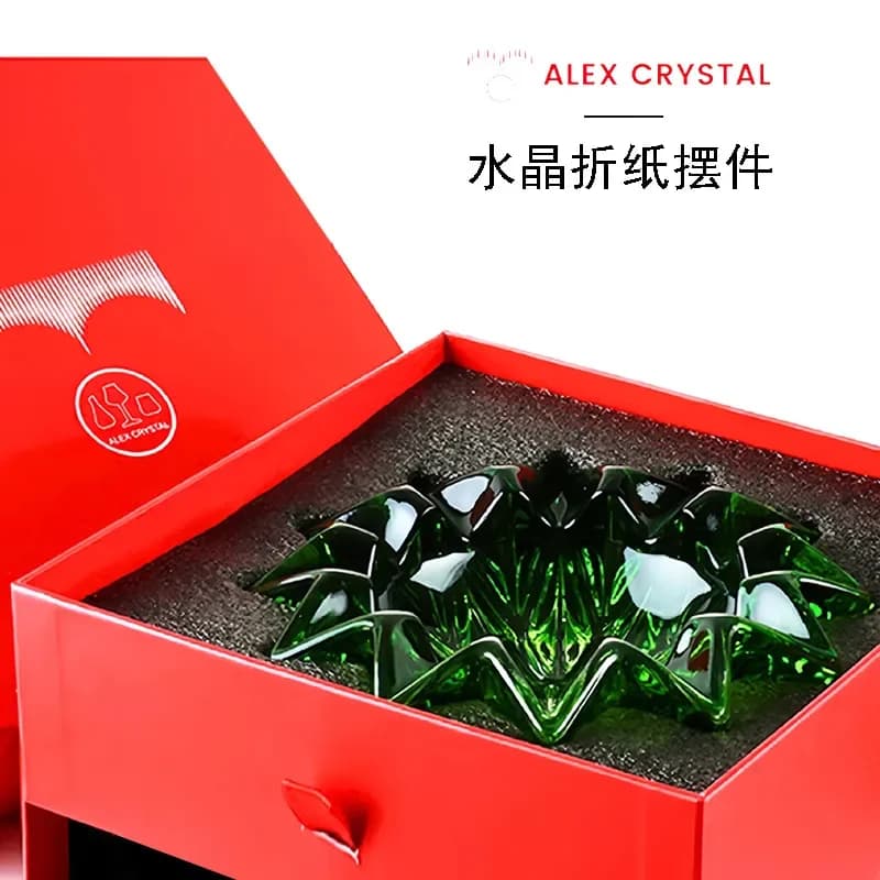 for Fruit Plate Crystal Glass Household Living Room Coffee Table Candy Snacks Dried Fruit Plate Modern Creative Personality