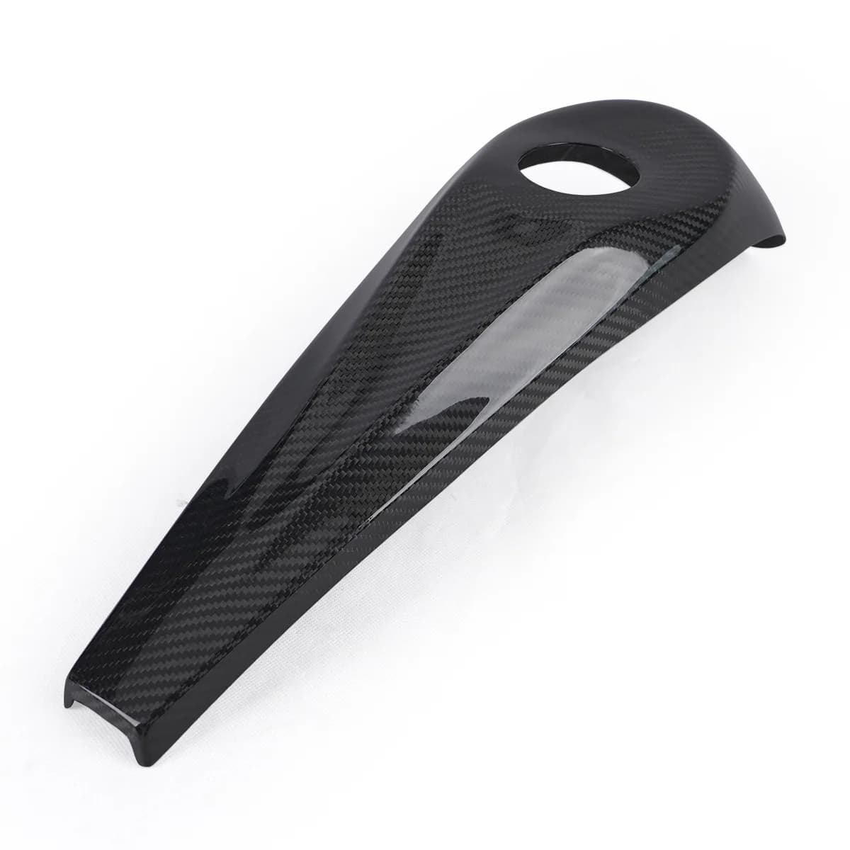 Motorcycle 3K Twill Glossy Carbon Fiber Fuel Gauge Mailbox Trim for Harley 2014-2023 Touring Street Glide Road Glide Engine