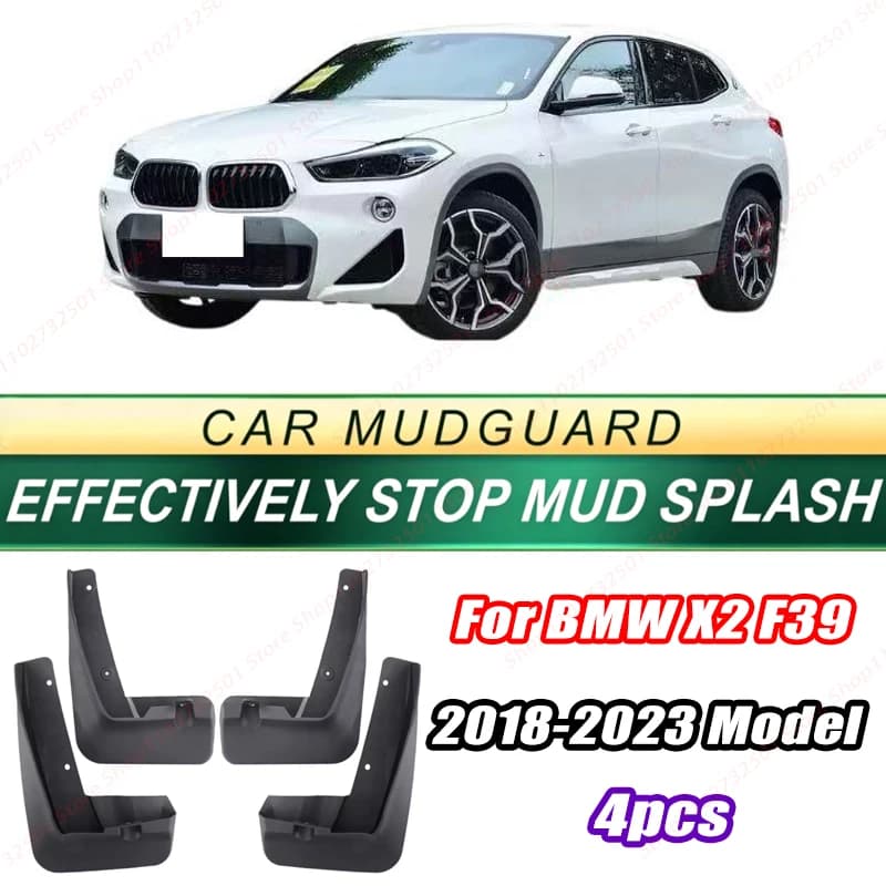 For BMW X2 F39 2018-2023 Model 4PCS Front Rear Mud Flaps Splash Guards Fender Mudguards Auto Accessories
