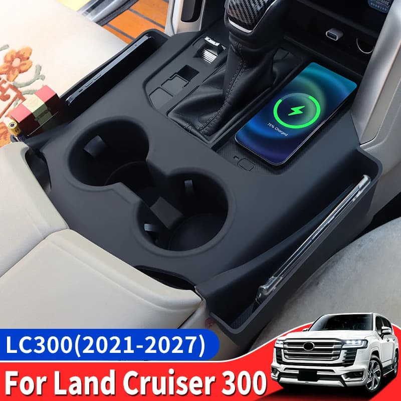 For 2021-2027 Toyota Land Cruiser 300 LC300 J300 Center Console Silicone Mat Storage Pad Anti Scratch Interior Accessories