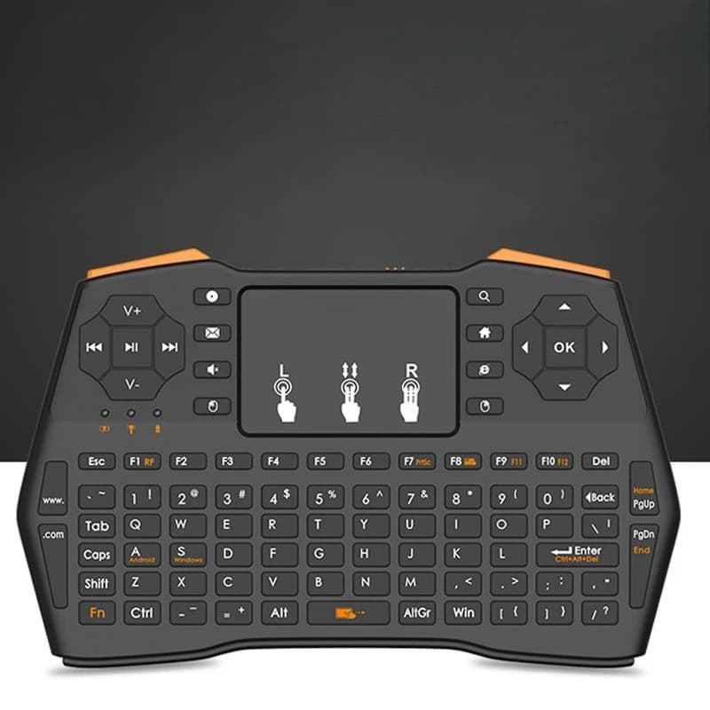 Keyboard PLUS mini wireless, three-color backlight 2.4G multimedia, remote control mini
